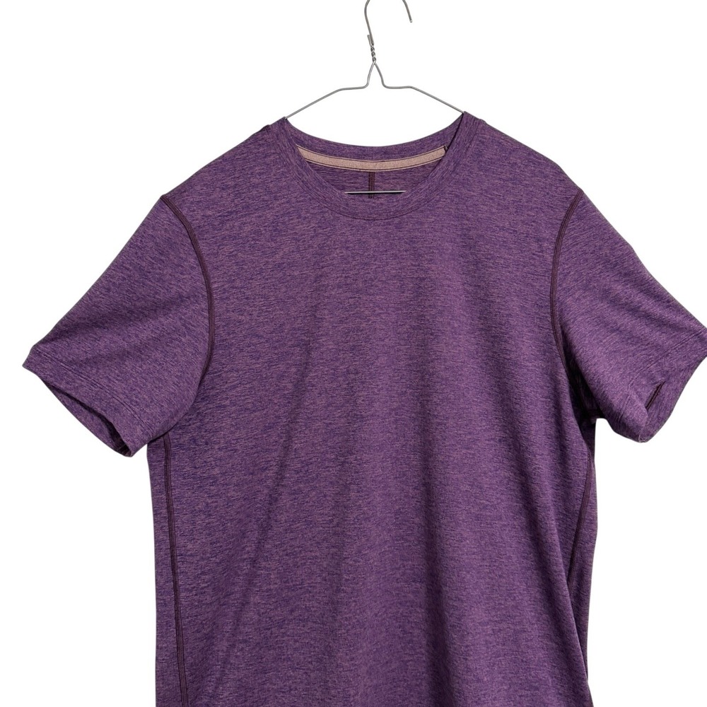 Lululemon Athletica Purple Heathered Short Sleeve Athletic T Shirt Women's‎ Med - Picture 3 of 8